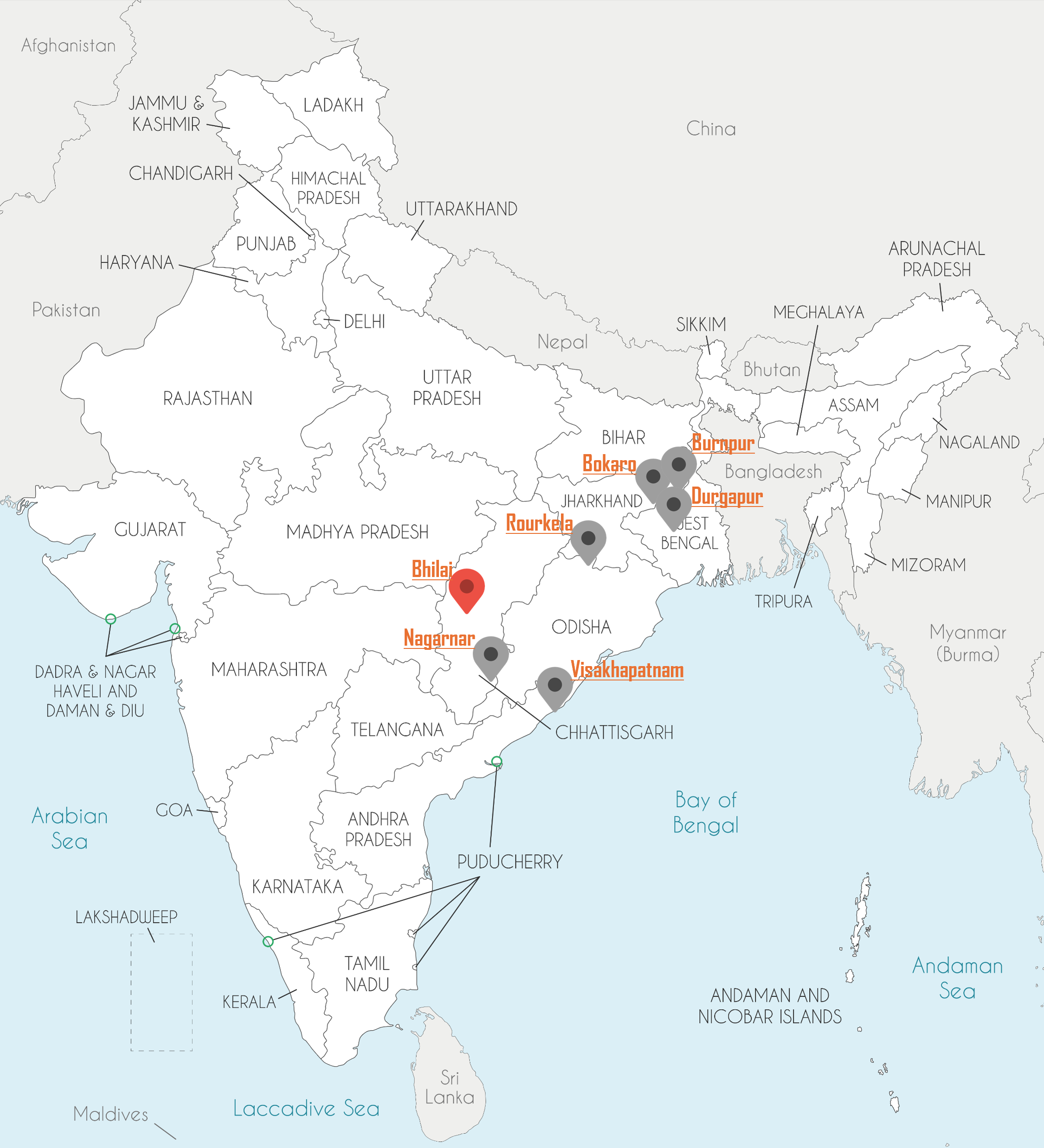 FSNL主要事業拠点